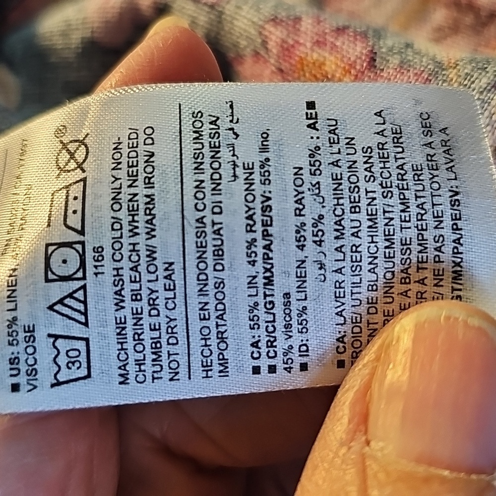 Old Navy Sun Dress. Floral Spaghetti Strap Dress. Size Small. Linen/rayon Cruise - Picture 12 of 12